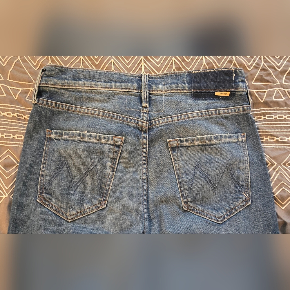 MOTHER SUPERIOR The Dazzler Cowboys Don't Cry Straight Leg Jeans Size 28 - Picture 4 of 11